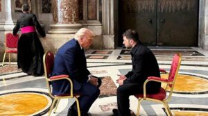 امریکی عہدیدار کا کہنا ہے کہ روم میں ٹرمپ اور یوکرین کے زیلنسکی نے 'بہت نتیجہ خیز' ملاقات کی ہے