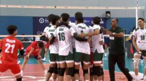 پاکستان نے اے وی سی مینز والی بال نیشن کپ میں چینی تائپی کو شکست دی