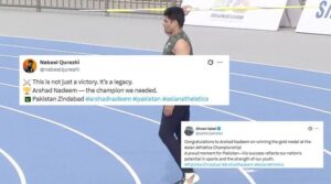 پاکستانیوں نے ارشاد ندیم کے ایشین ایتھلیٹکس کے سونے کو خوش کیا