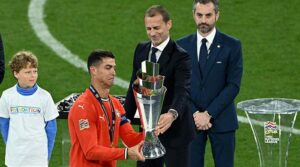 ڈرامائی فائرنگ میں پرتگال لفٹ نیشنس لیگ کے ٹائٹل کے طور پر آنسوؤں میں رونالڈو