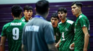 ایشین U16 والی بال چیمپینشپ میں پاکستان بیگ مسلسل تین جیت