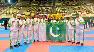 جنوبی ایشین کراٹے چیمپینشپ میں پاکستانی کراٹیکاس 10 تمغے