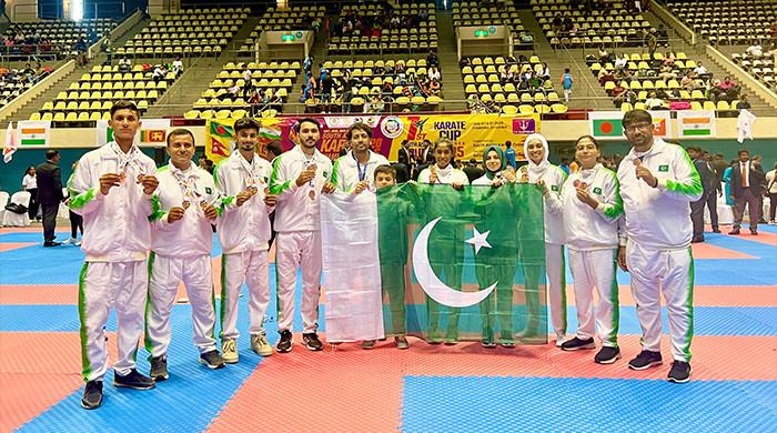 جنوبی ایشین کراٹے چیمپینشپ میں پاکستانی کراٹیکاس 10 تمغے