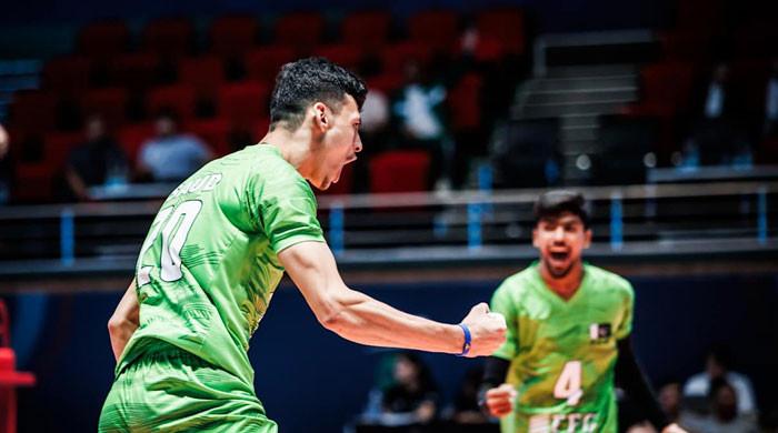 ورلڈ U19 والی بال اوپنر میں پاکستان آؤٹ کلاس بیلجیم