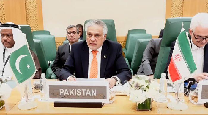 او آئی سی موٹ میں پاکستان نے 'گریٹر اسرائیل' کے منصوبے کو مسترد کردیا ، غزہ جنگ کا فوری خاتمہ کرنا ہے