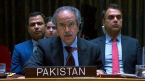 اقوام متحدہ میں ، پاکستان نے فلسطین کے لئے امریکی امن منصوبے میں تعمیری کردار کا وعدہ کیا ہے